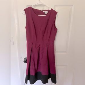 Purple and black dress